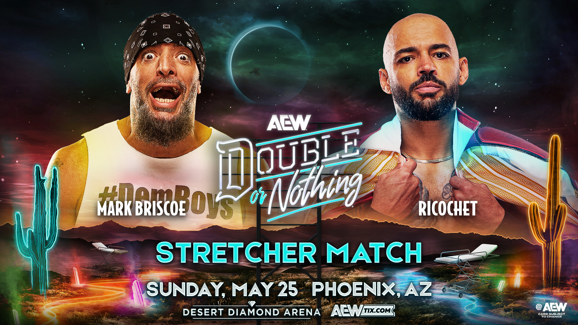 AEW Double or Nothing 2025 Mark Briscoe vs Ricochet