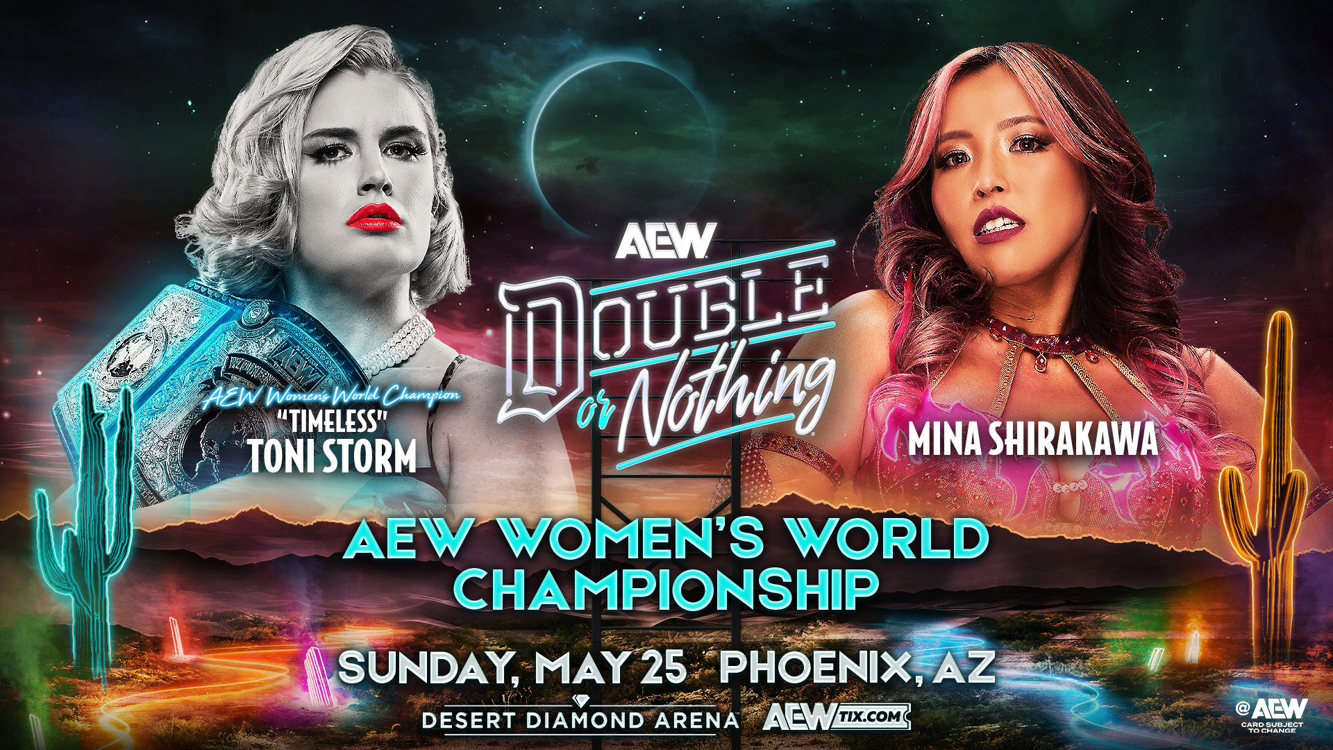 AEW Double or Nothing 2025 Toni Storm vs Mina Shirakawa