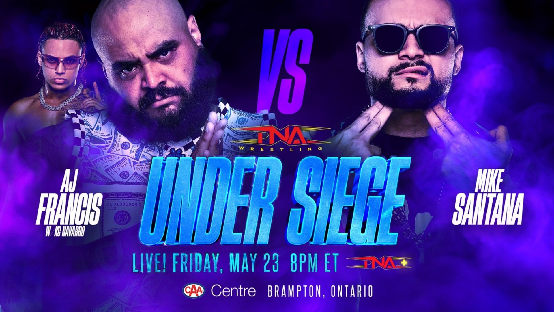 TNA Under Siege 2025 AJ Francis Mike Santana